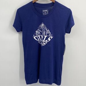 Girls With Guns Tee Shirt in Indigo Medium New With Tags